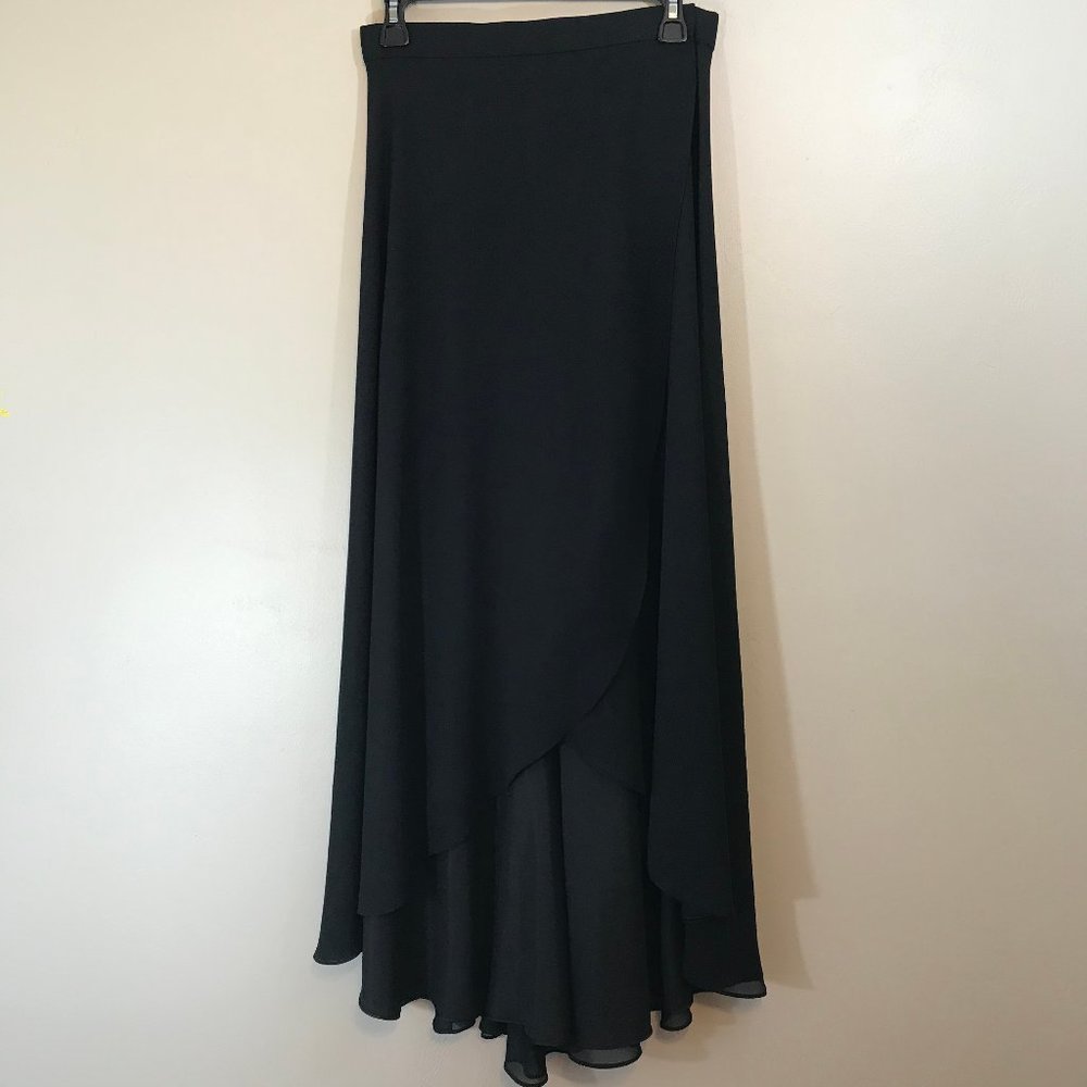 Joseph Ribkoff Layered Hi-Low Vintage Skirt Size 8